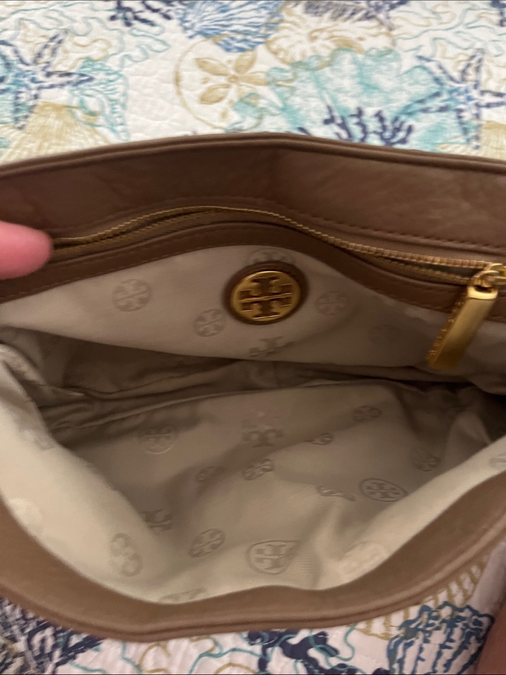 Tory Burch Brown Leather Crossbody Bag - Picture 4 of 4